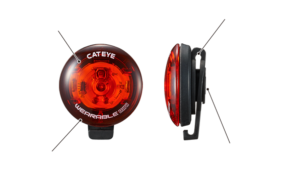 cateye wearable mini rear light