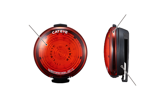 cateye wearable mini rear light