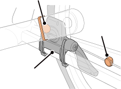 Instrucciones del sensor de velocidad y del sensor de cadencia -  Instalación del sensor de cadencia